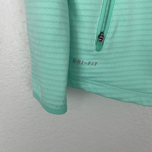 Nike Jacket Womens Small Golf Pebble Beach Full Zip Performance Stretch Mint - Picture 2 of 8